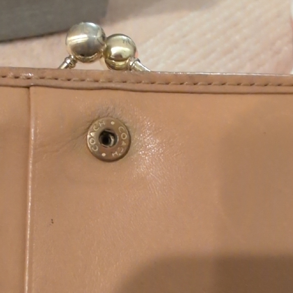 Coach Tan Leather Women's Wallet - Picture 14 of 14